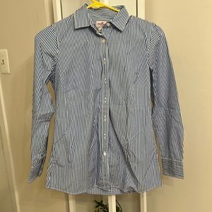J Crew Blue Pin Stripe Shirt